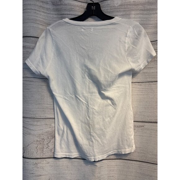 Lauren Moshi Foil Kisses Tshirt Size XS - Picture 3 of 3